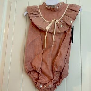 BNWT Nueces Pelele Volante Arce Rosa 24m